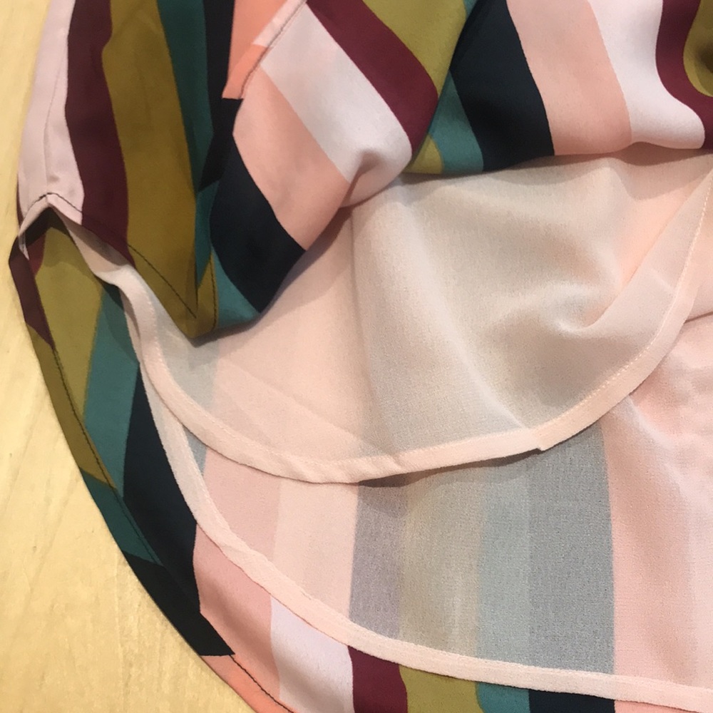 Multicolour Striped Midi Skirt - Picture 7 of 7